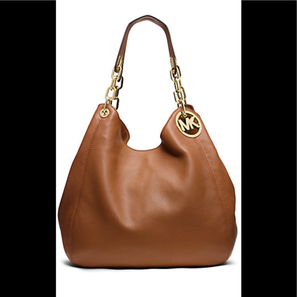 Michael Kors Fulton Large Leather Shoulder Bag